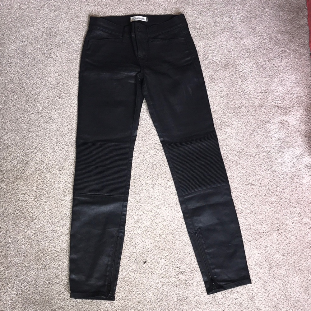 Madewell jeans/leather pants